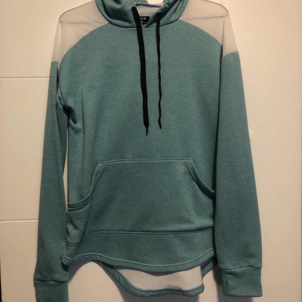 Super cute Hurley mesh top hoodie.